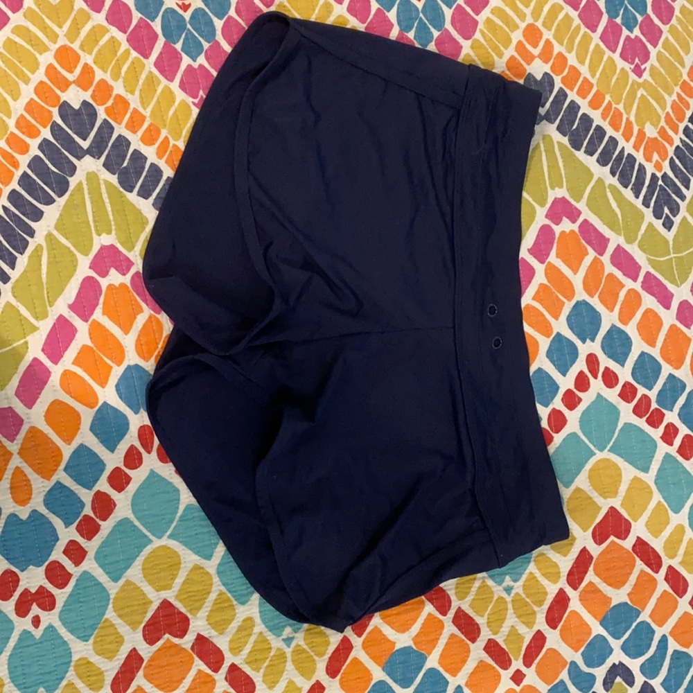 Athleta navy swim shorts
